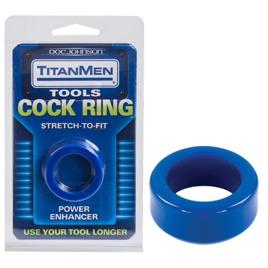 TITANMEN TOOLS COCK RING BLUE