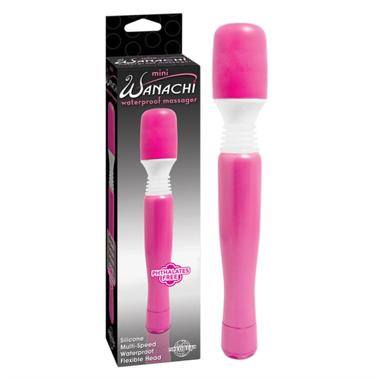 MINI WANACHI WATERPROOF MASSAGER 8'' PINK