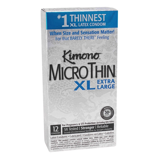 KIMONO MICROTHIN XL EXTRA LARGE BOX 12 UNITS