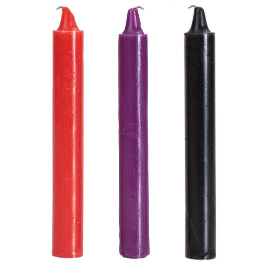 Japanese Drip Candles - 3 Pack Multi-Colored