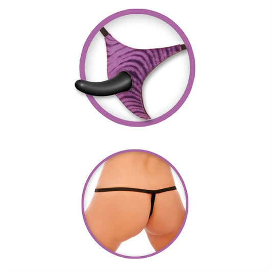 FF VIBRATING STRAP-ON FOR HIM - PURPLE