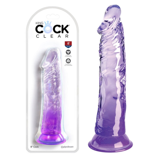 King Cock Clear 8" - Pink