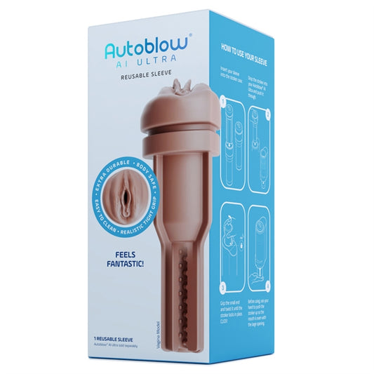 Autoblow AI Ultra Vagina Sleeve - Brown
