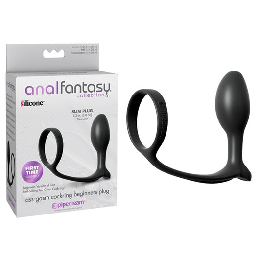 ANAL FANTASY ASS-GASM COCK RING BEGINNERS PLUG