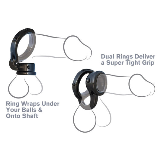 C-RINGZ IRONMAN DUO RING BLACK