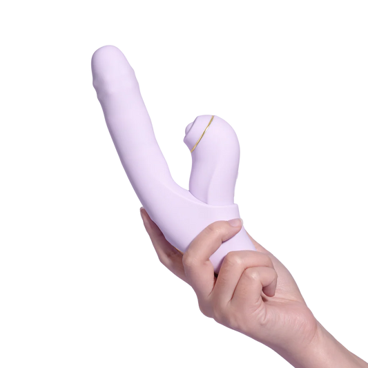 DUOGLOW Vibrateur à billes à poussée avec stimulateur pulsant - Lilas - Svakom