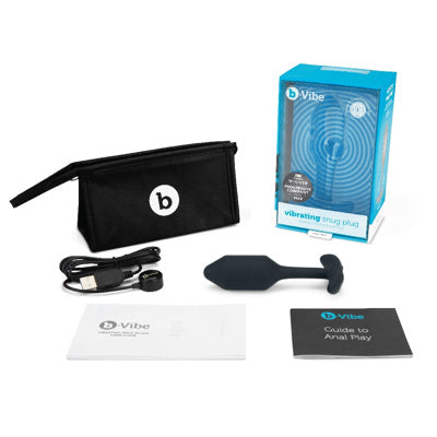 B-Vibe - Plug vibrant Snug Plug moyen - Noir