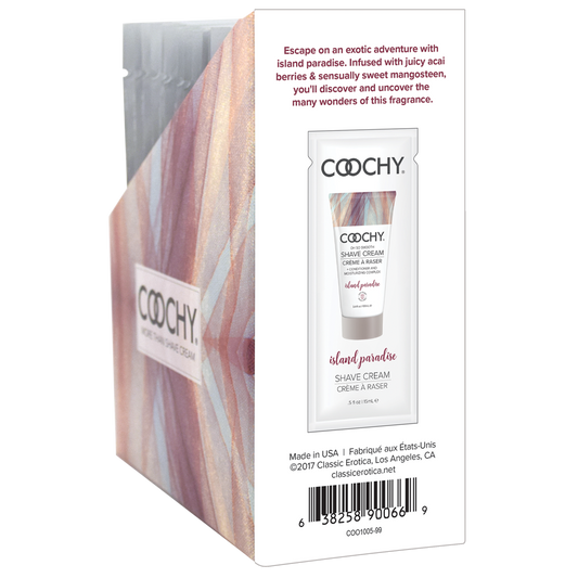 COOCHY - Crème à raser - Island Paradise 24 x 15 ml