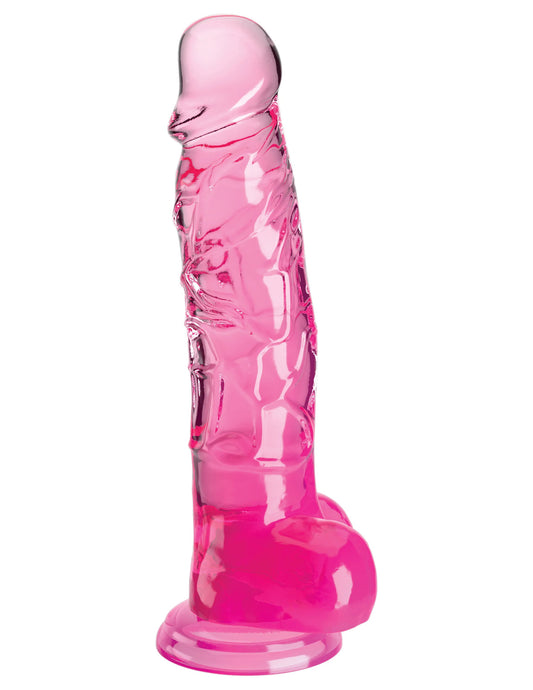 King Cock - Pénis de 20 cm avec testicules - Rose