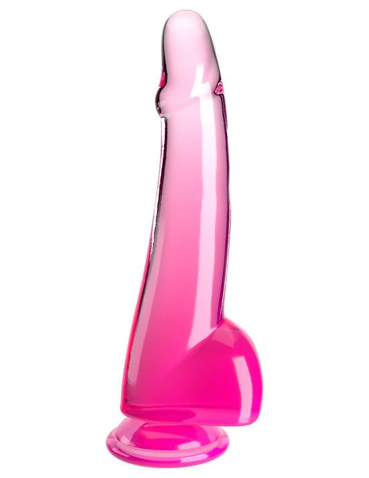 King Cock - Pénis de 25 cm avec testicules - Rose