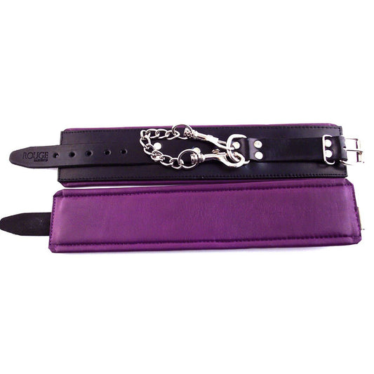 Rouge - Chevilles rembourrées en cuir - Noir/Violet