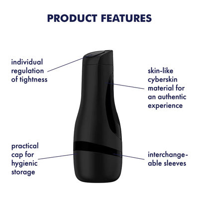Satisfyer Men - Masturbateur classique pour hommes - Noir