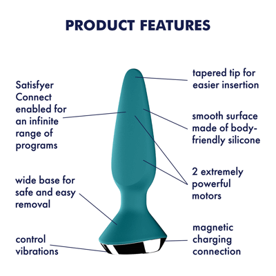 Satisfyer - Plug-ilicious 1 - Vert