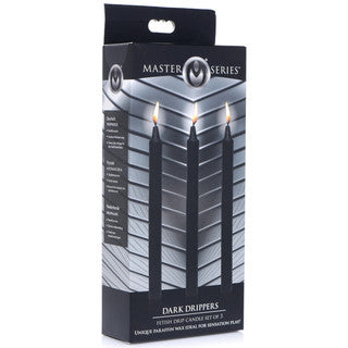 Master Series - Dark Drippers Candle Set of 3 - Noir