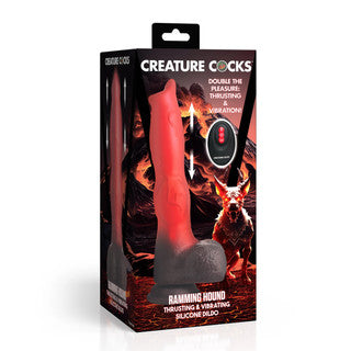 Creature Cock - Ramming Hound Thrusting & Vibrating Dildo