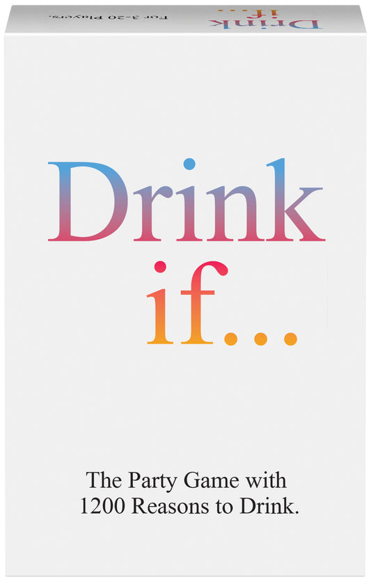 KG - Drink If... Le jeu de société... - Anglais