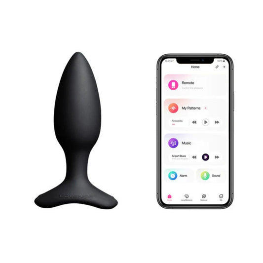 Lovense - Hush 2 Plug anal télécommandé - Noir - Petit