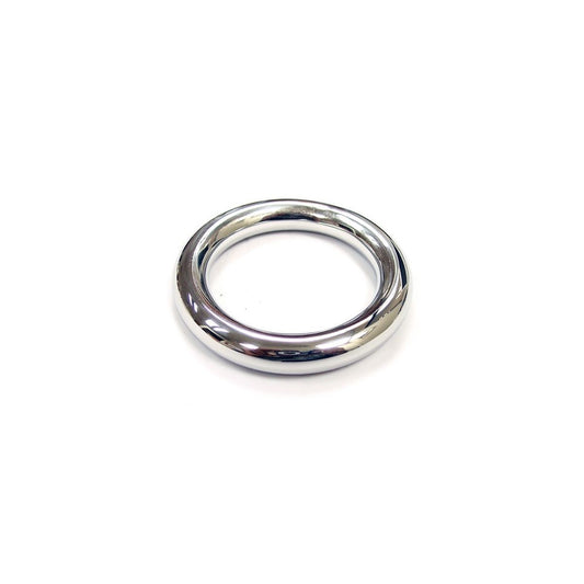 Rouge - Anneau pénien en acier inoxydable - 50 mm/Argent