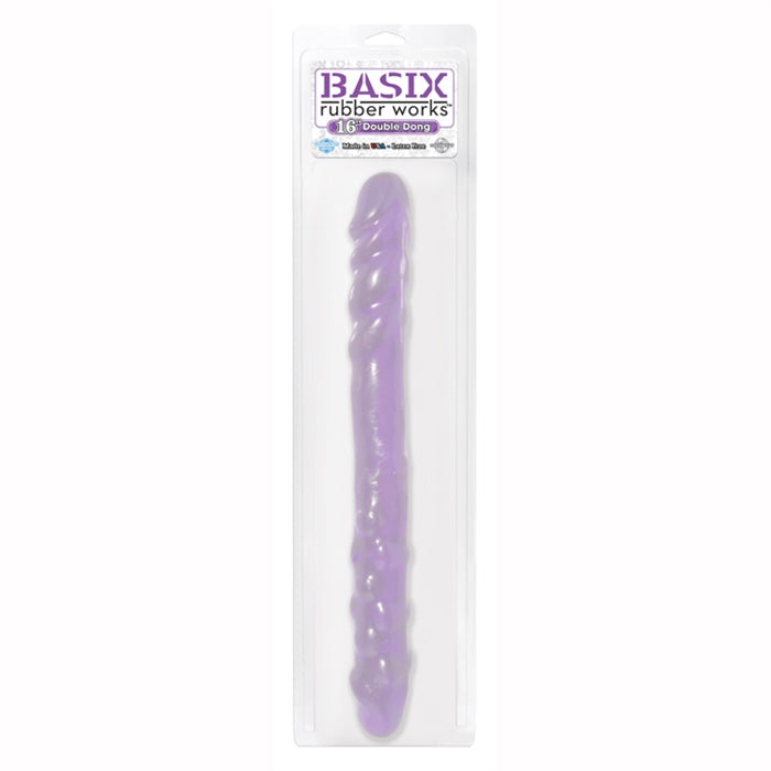 BASIX RUBBER WORKS - 16'' DOUBLE DONG - PURPLE