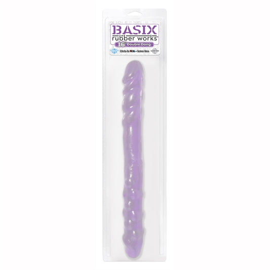 BASIX RUBBER WORKS - 16'' DOUBLE DONG - PURPLE