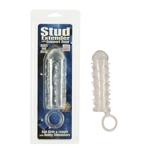 STUD EXTENDER W/SUPPORT RING CLEAR