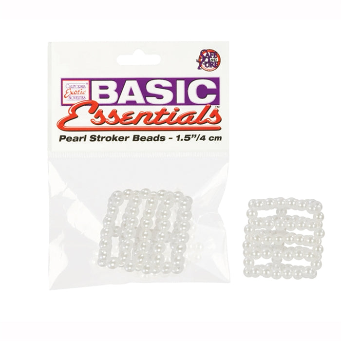BASIC ESSENTIALS - PEARL STROKER BEADS - SMALL