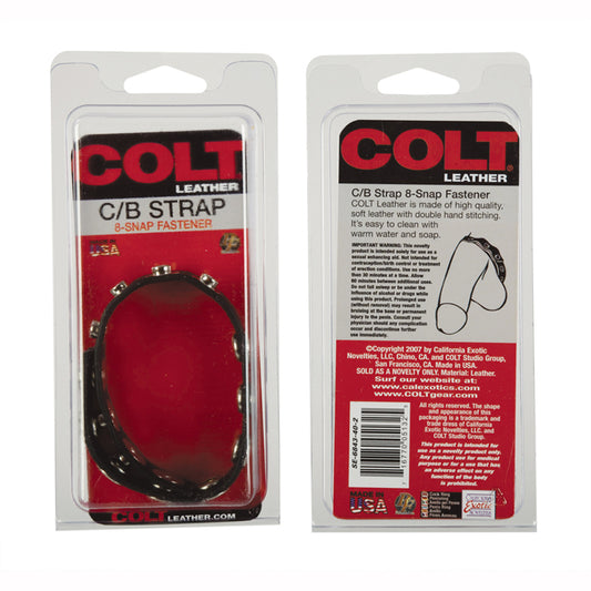 COLT® 8 SNAP FASTENER LEATHER STRAP