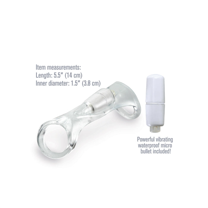 FX - VIBRATING COCK SLING- CLEAR