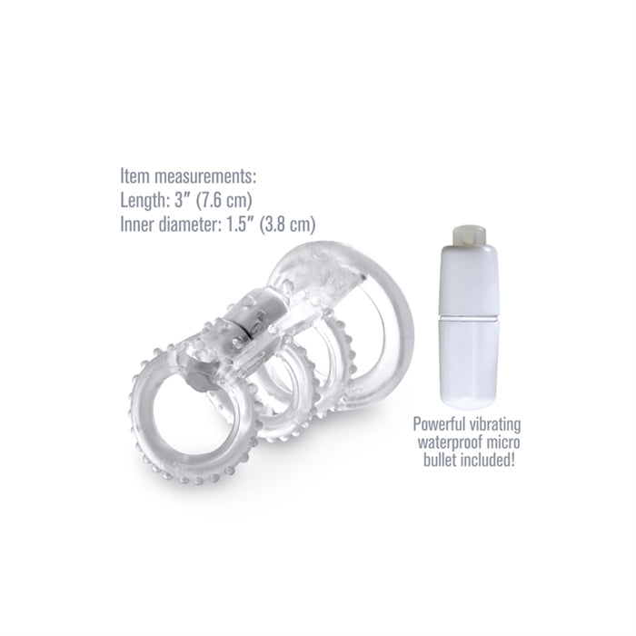 FX - VIBRATING COCK CAGE- CLEAR