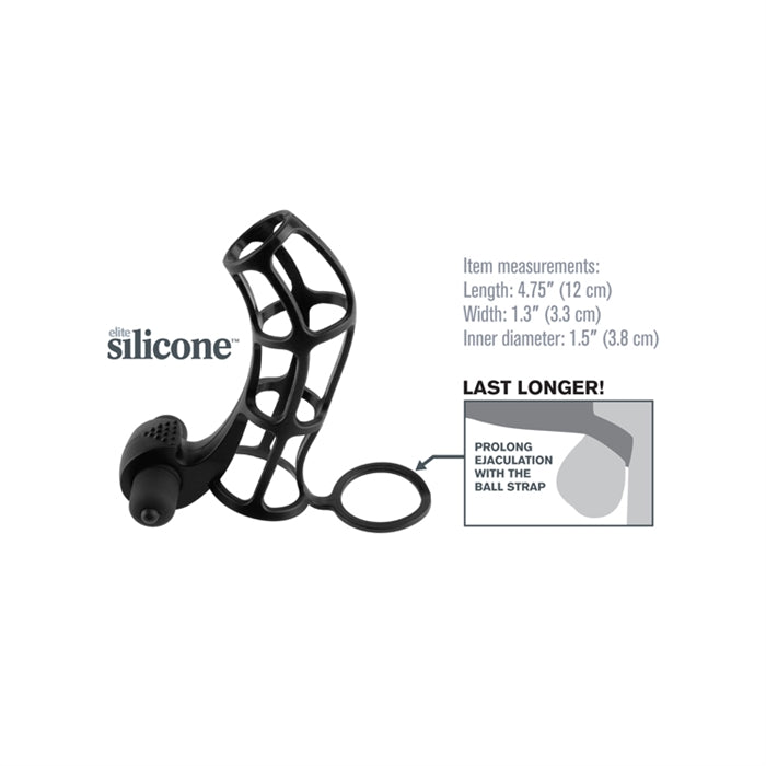 FX - DELUXE SILICONE POWER CAGE- BLACK