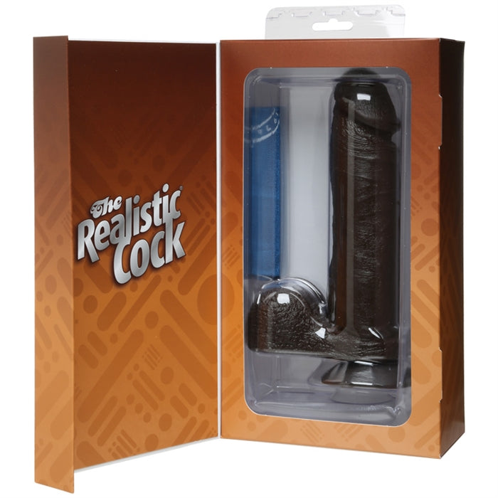 THE REALISTIC COCK 8" BLACK