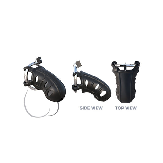 C-RINGZ HARDCORE SILICONE COCK BLOCKER BLACK