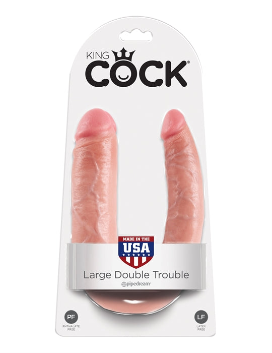 KING COCK - U-SHAPED LARGE DOUBLE TROUBLE