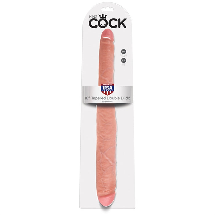 KING COCK  16" TAPERED DOUBLE DILDO