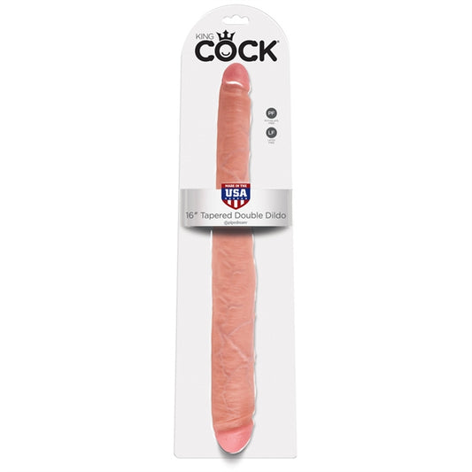 KING COCK  16" TAPERED DOUBLE DILDO