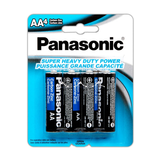 BATTERY PANASONIC AA HEAVY DUTY 4PK