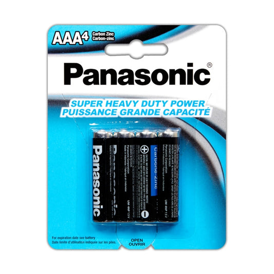 BATTERY PANASONIC AAA HEAVY DUTY 4PK