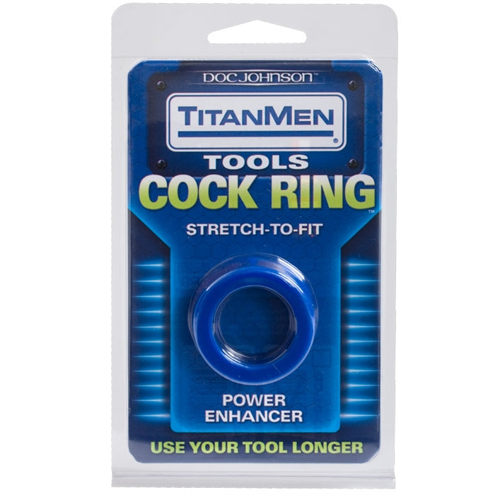 TITANMEN TOOLS COCK RING BLUE