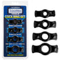 TITANMEN TOOLS COCK RING SET BLACK