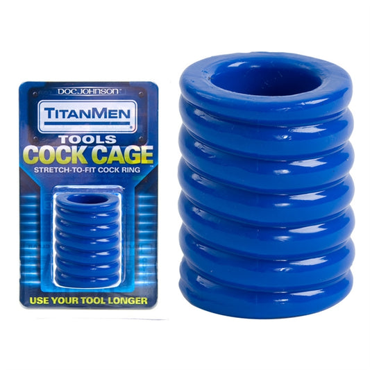 TITANMEN TOOLS COCK CAGE BLUE