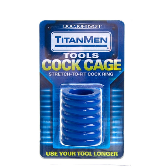 TITANMEN TOOLS COCK CAGE BLUE