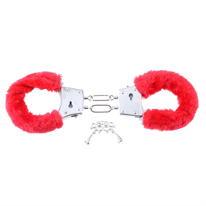 FF RED BEGINNER'S FURRY CUFFS