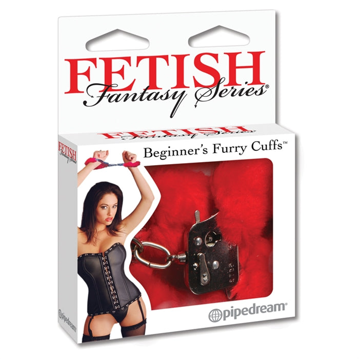 FF RED BEGINNER'S FURRY CUFFS