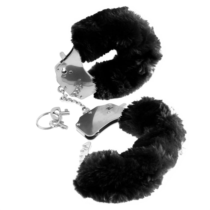 BLK FURRY LOVE CUFFS