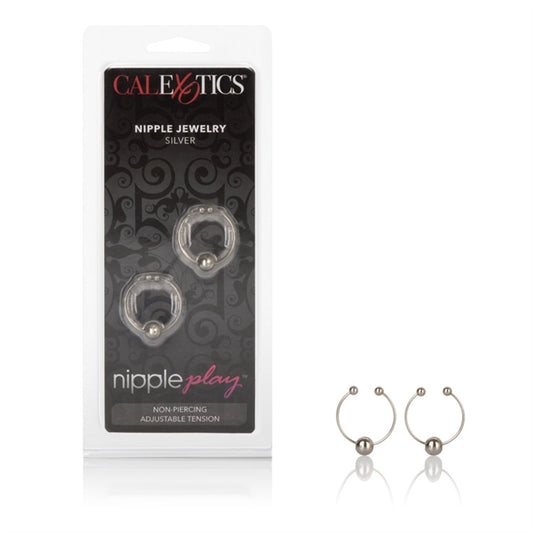 NIPPLE RINGS SILVER