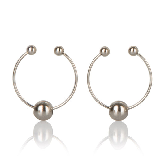 NIPPLE RINGS SILVER