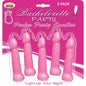 BACHELORETTE PECKER PARTY PINK CANDLES 5PK