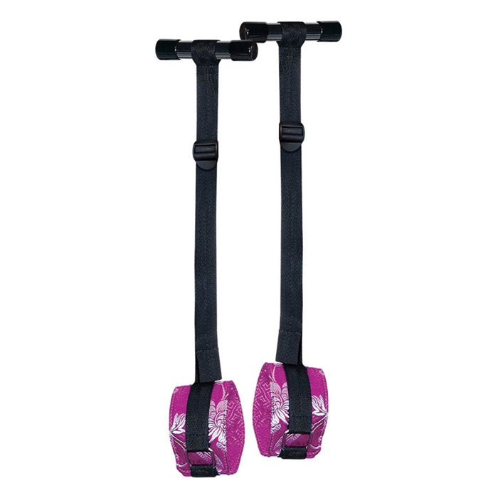 OVER THE DOOR BONDAGE CUFFS - PINK