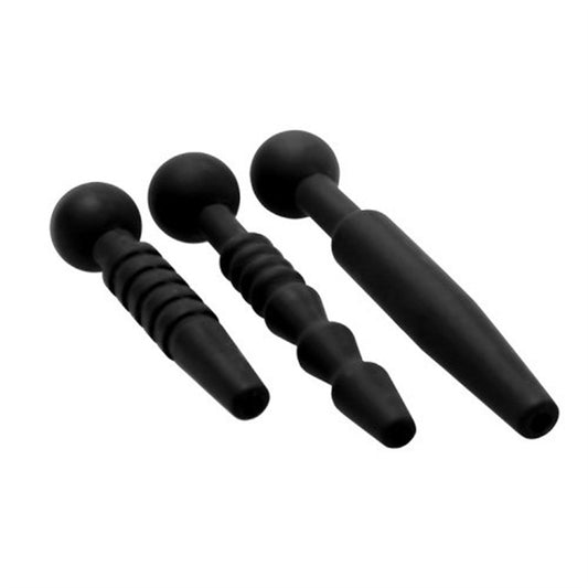 "DARK RODS 3 PIECE" SILICONE PENIS PLUG