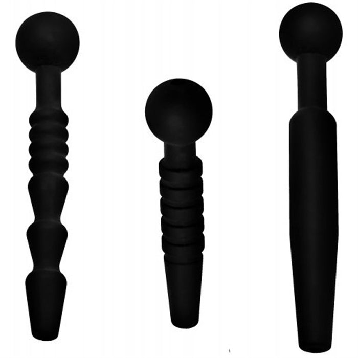 "DARK RODS 3 PIECE" SILICONE PENIS PLUG